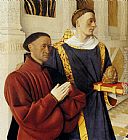 Etienne Chevalier With St. Stephen (panel of the Melun Diptych) by Jean Fouquet